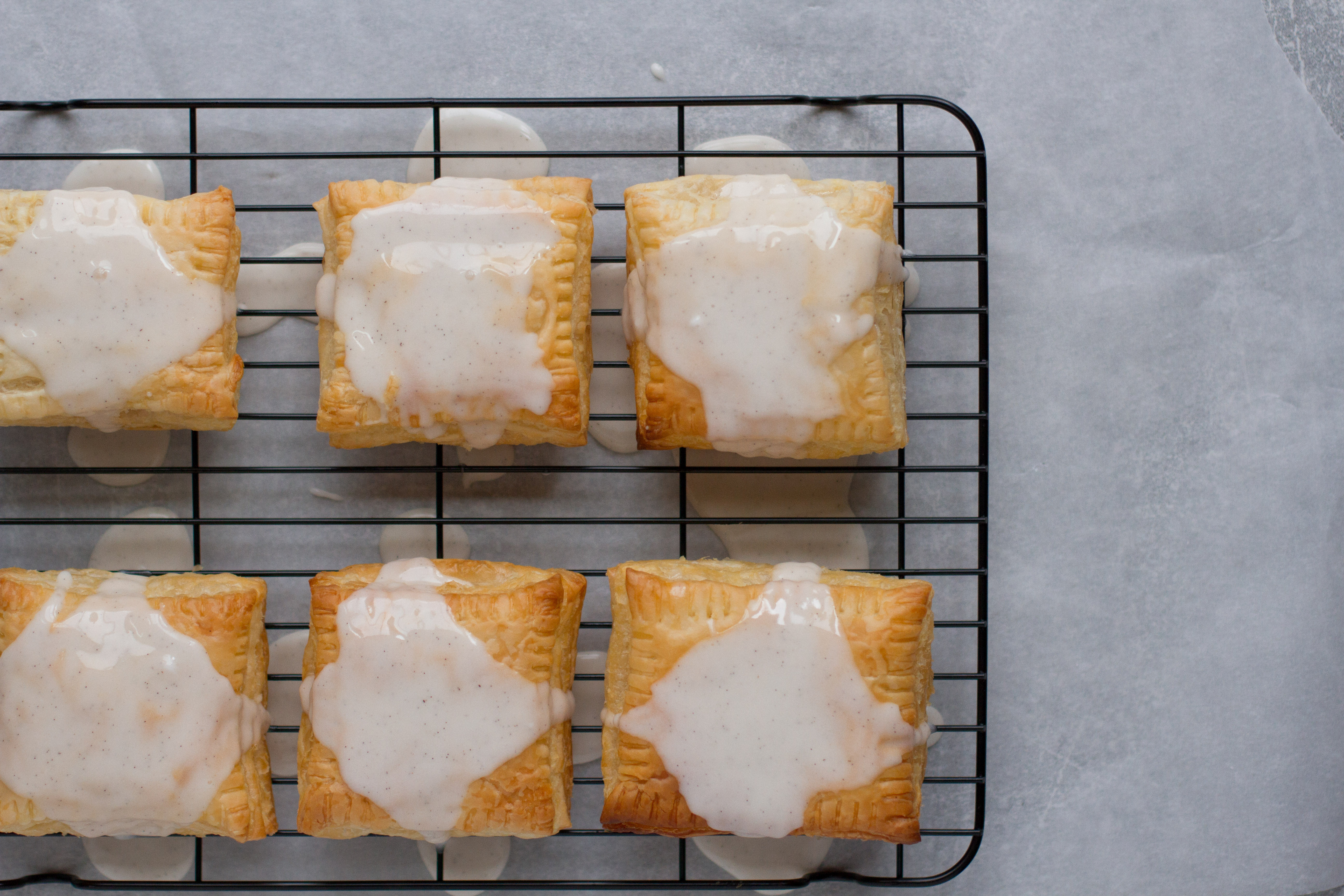 vegan blood orange poptart recipe with home-made jam and a coconut and lime glaze