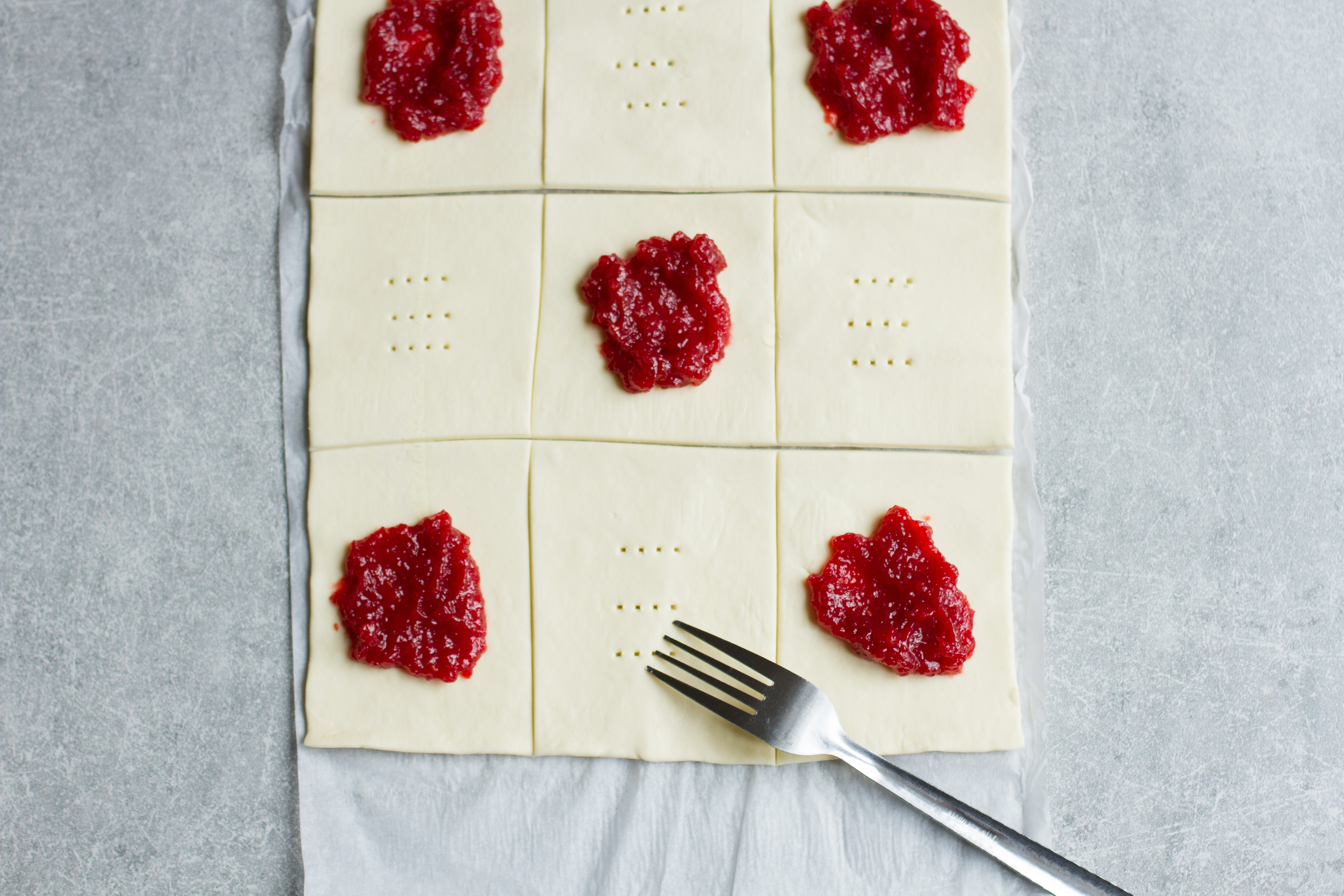 vegan blood orange poptart recipe with home-made jam and a coconut and lime glaze