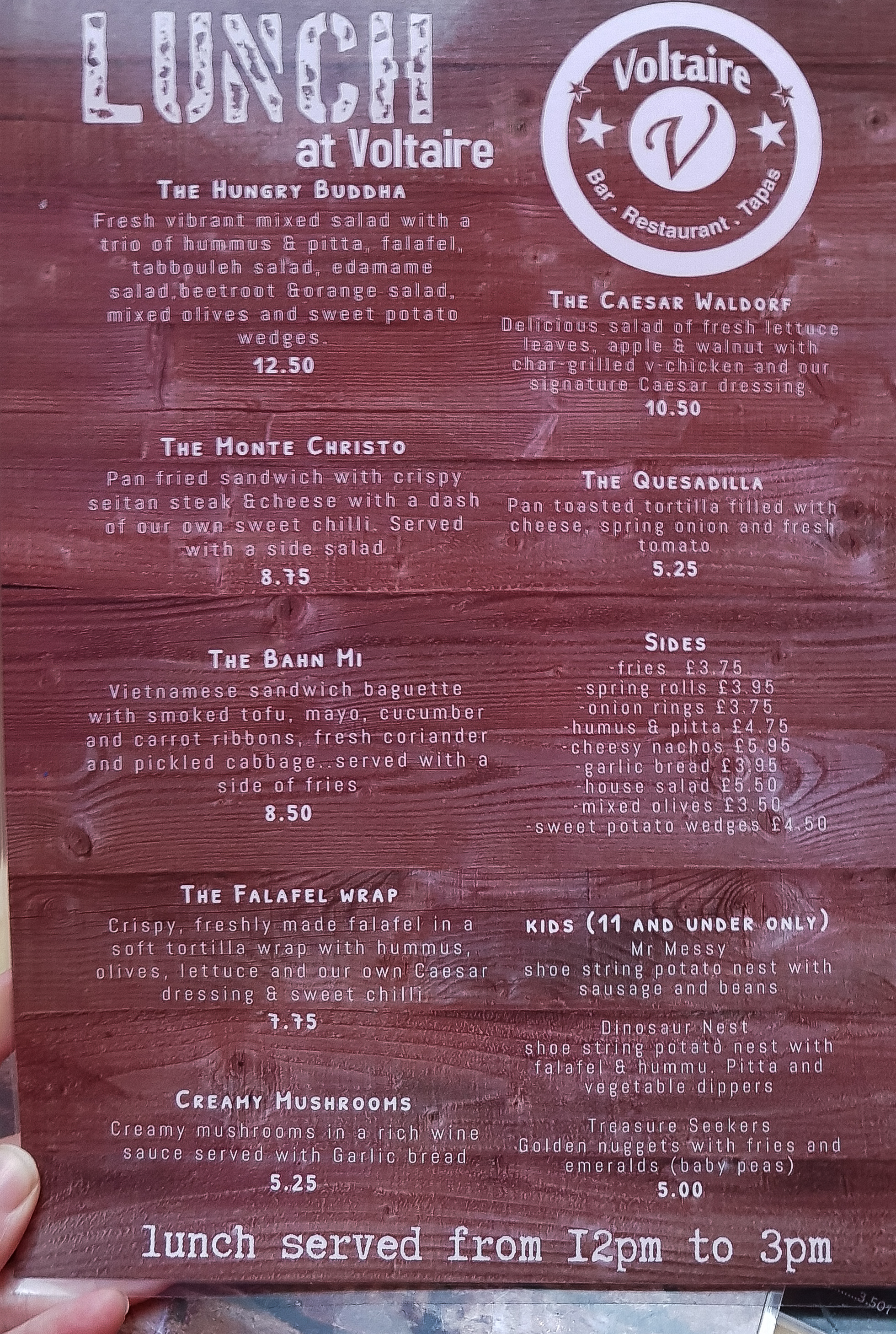 Voltaire vegan Bangor restaurant review. vegan gwynedd