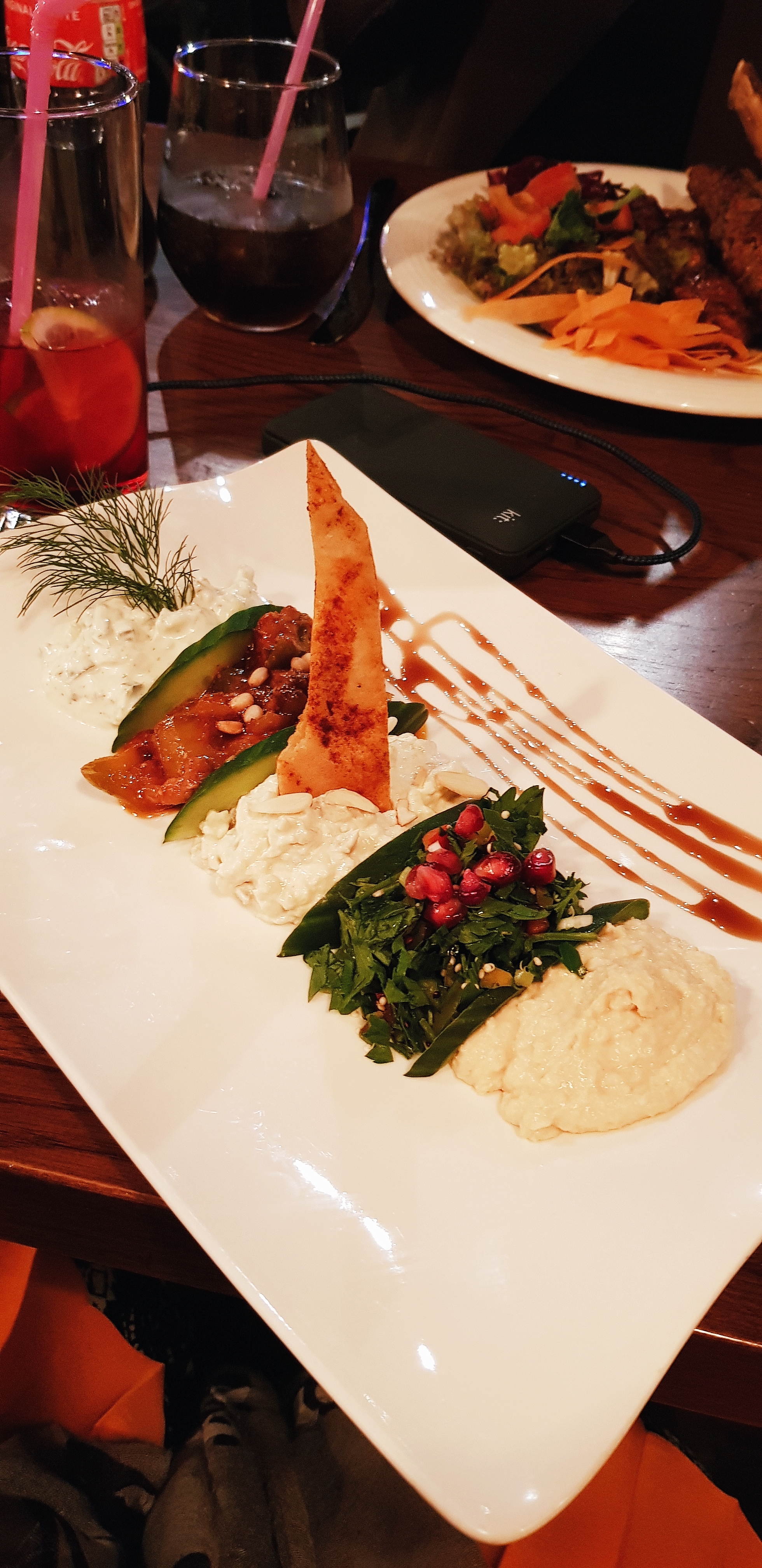 Kibele fitzrovia, Great Portland St , turkish food. Mixed mezze platter. restaurant review