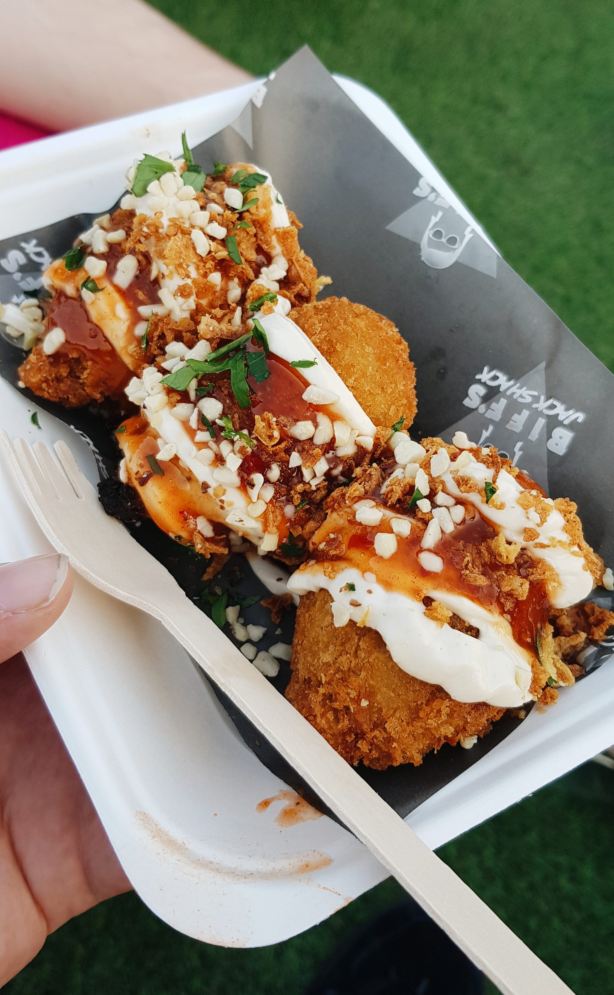 biffs jack shack vegan jackfruit wings. vegan street food in London